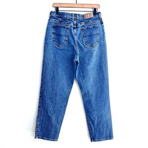 *Lee | Vintage 80's High Rise Rider Straight Cropped Jeans in Blue Wash Size 10